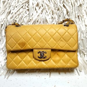 Chanel Leather Double Flap Bag